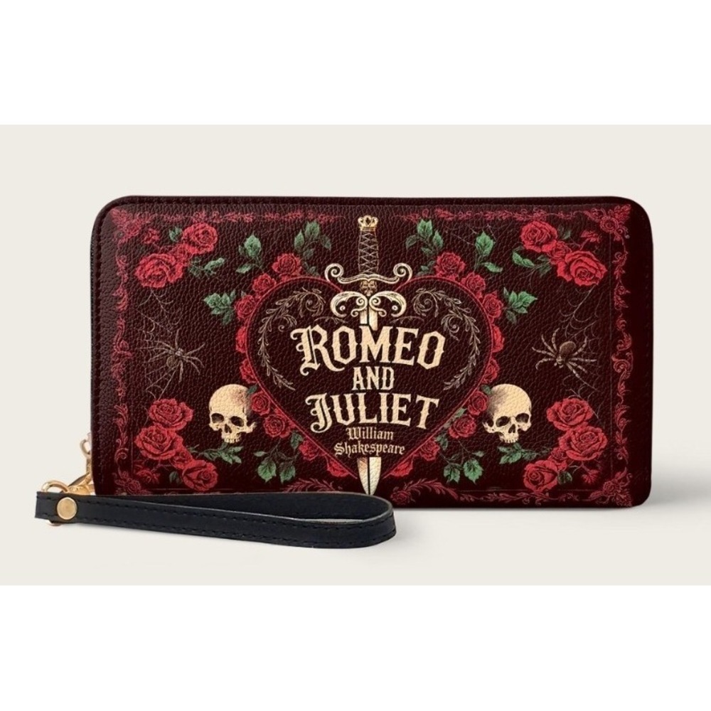 Romeo And Juliet Poison RoseWallet Goth Halloween New NWT Grunge Tragic Love